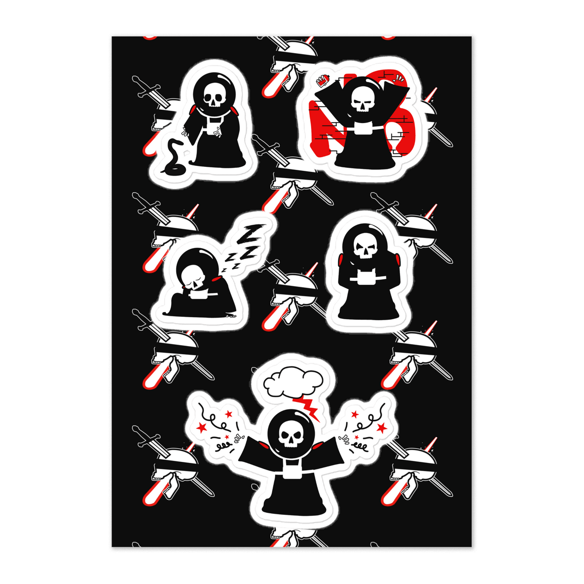 Rob NeoRebellion Mascot Sticker Sheet - NeoRebellion