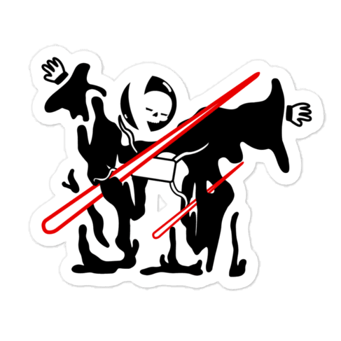 Rob NeoRebellion Mascot Laserfire Sticker - NeoRebellion