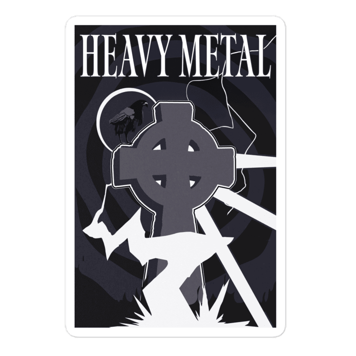 Heavy Metal Indigo Sticker - NeoRebellion