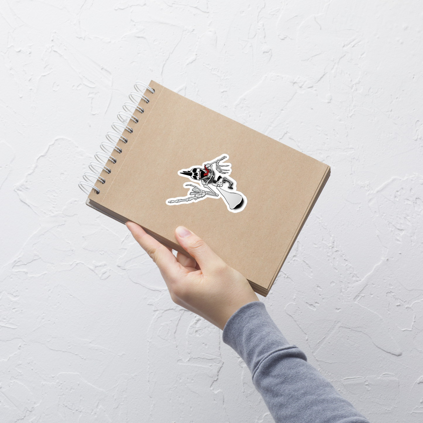 Punk Rock Skeleton Sticker - NeoRebellion