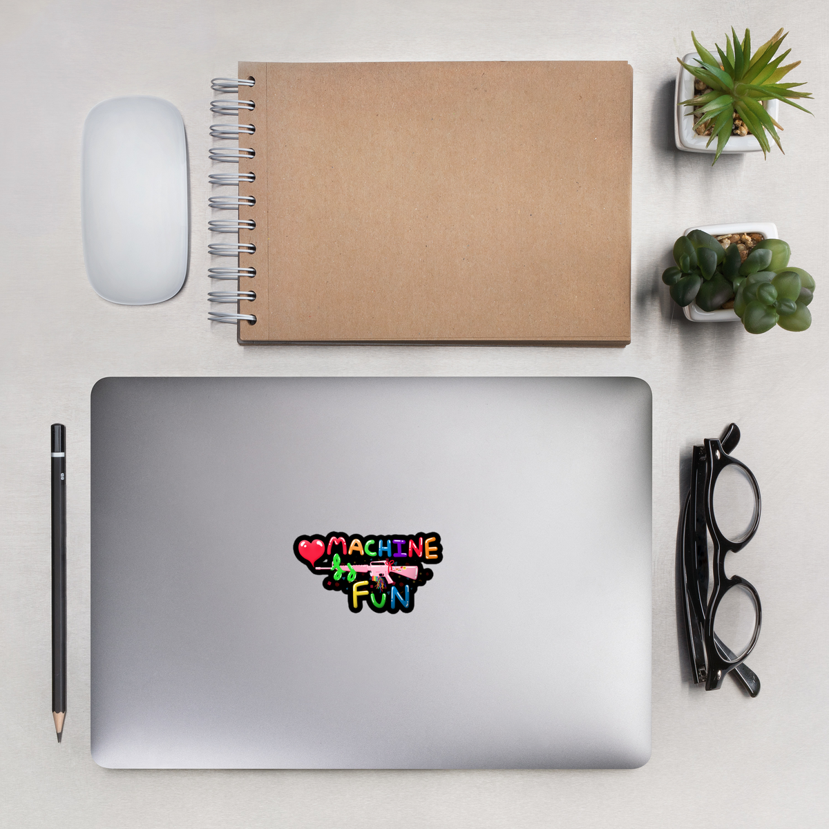 Machine Fun Sticker