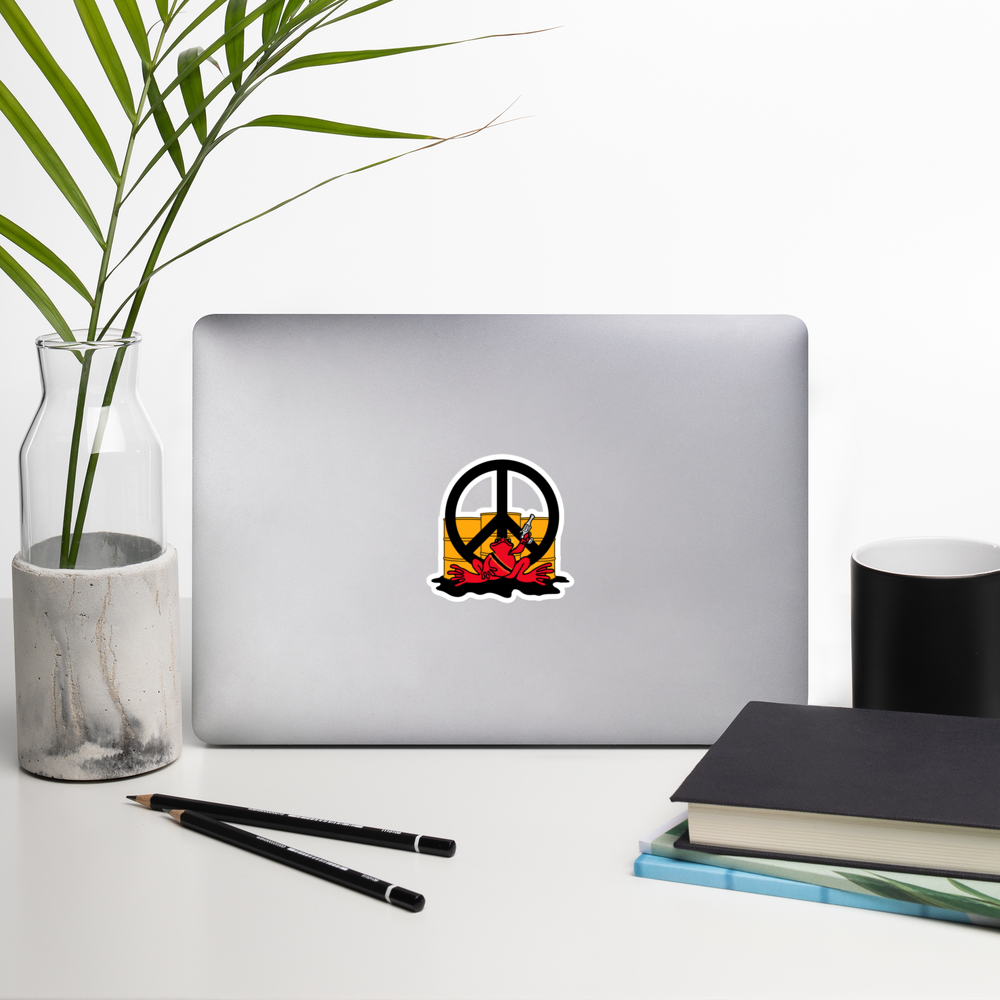 War Frog Sticker