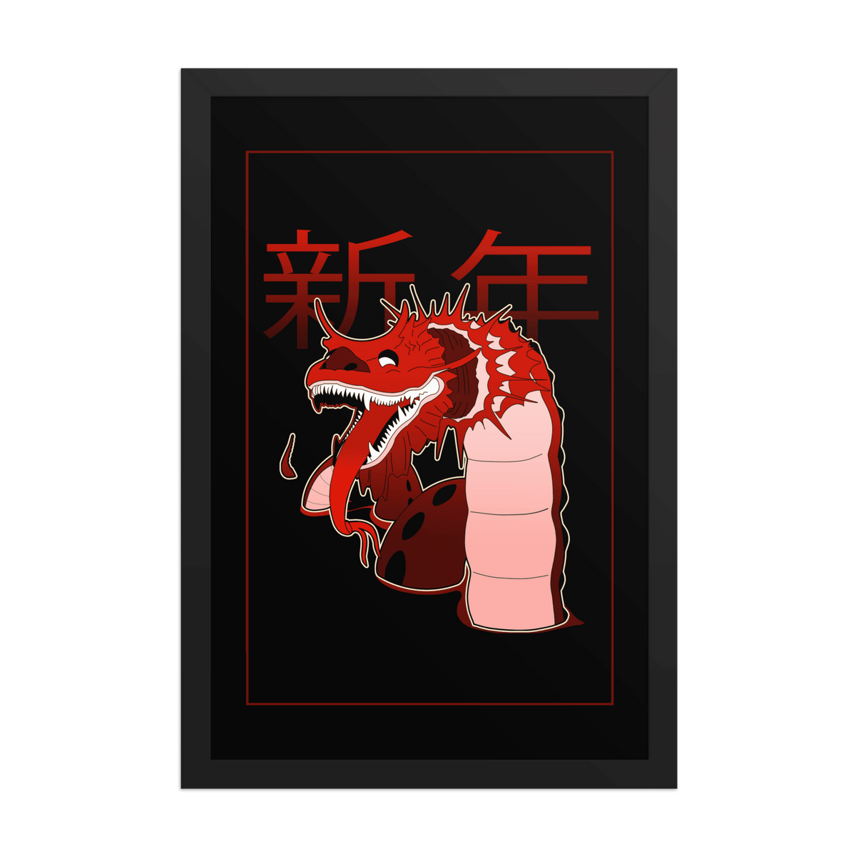 Long Millennium Dragon Framed Poster - NeoRebellion
