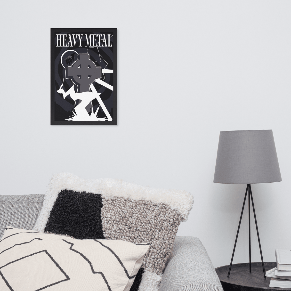 Heavy Metal Indigo Framed Poster - NeoRebellion