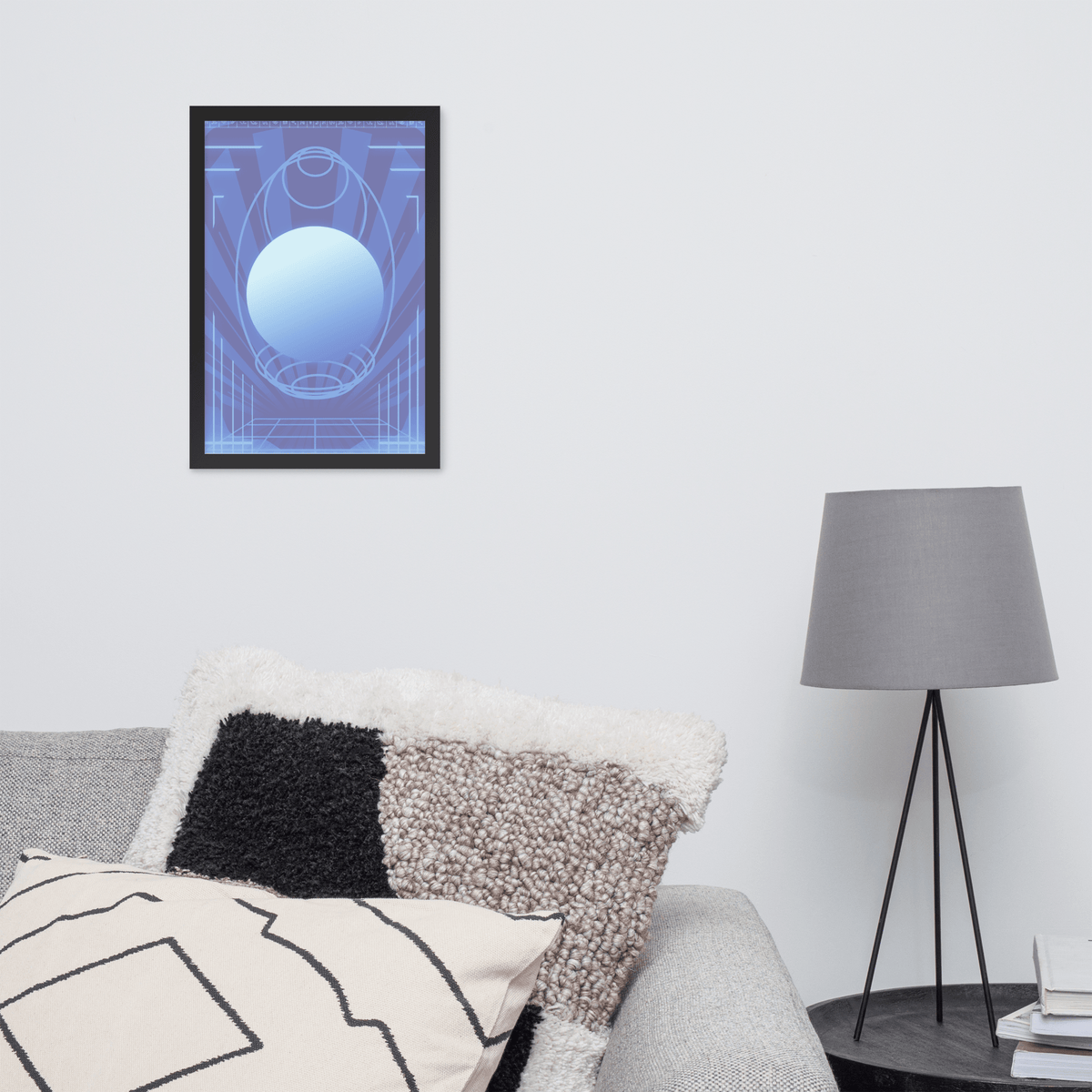 Deep Cyberspace Framed Poster - NeoRebellion