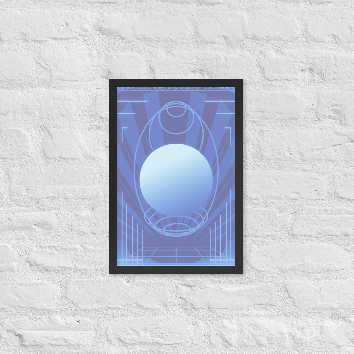 Deep Cyberspace Framed Poster - NeoRebellion