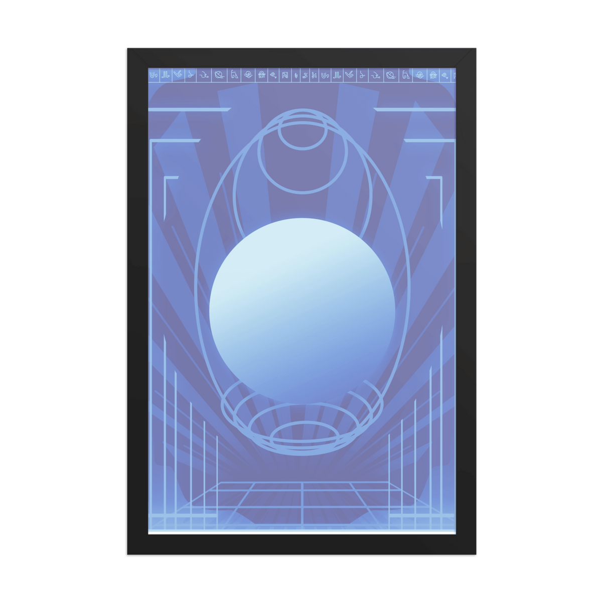 Deep Cyberspace Framed Poster - NeoRebellion