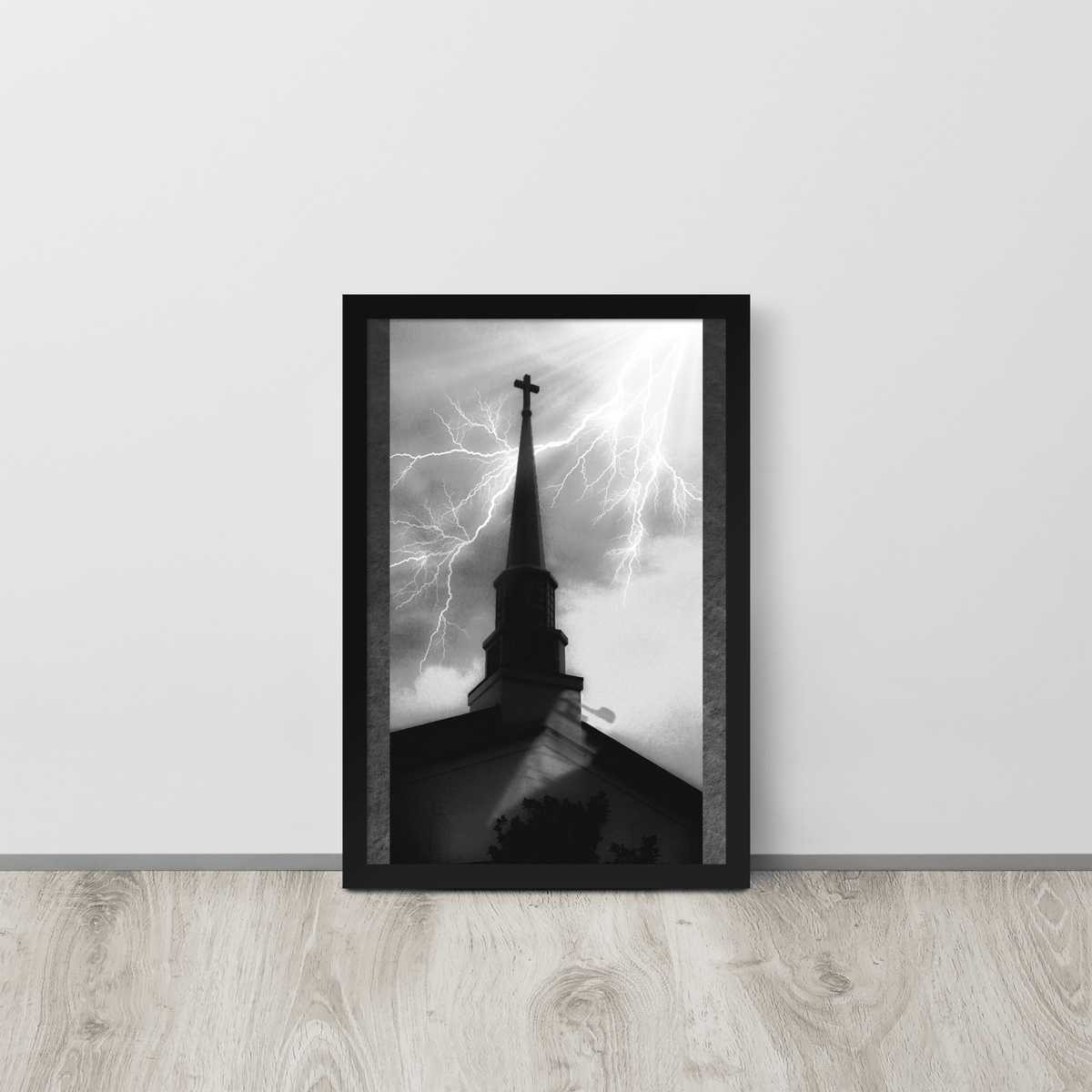Metal Chuch Framed Poster - NeoRebellion