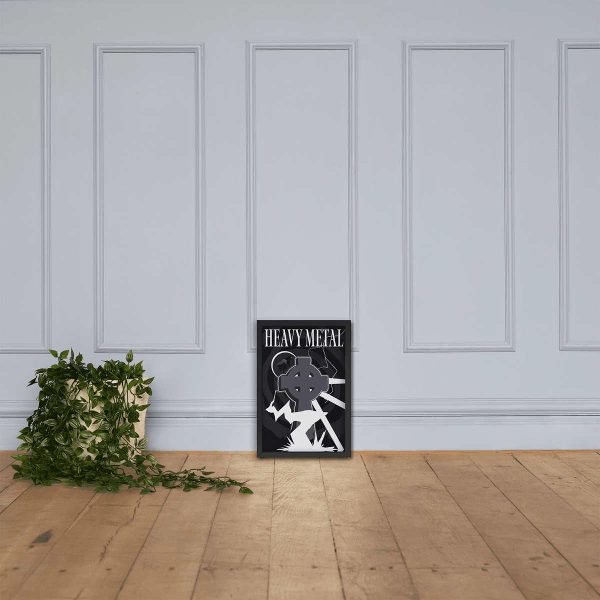 Heavy Metal Indigo Framed Poster - NeoRebellion