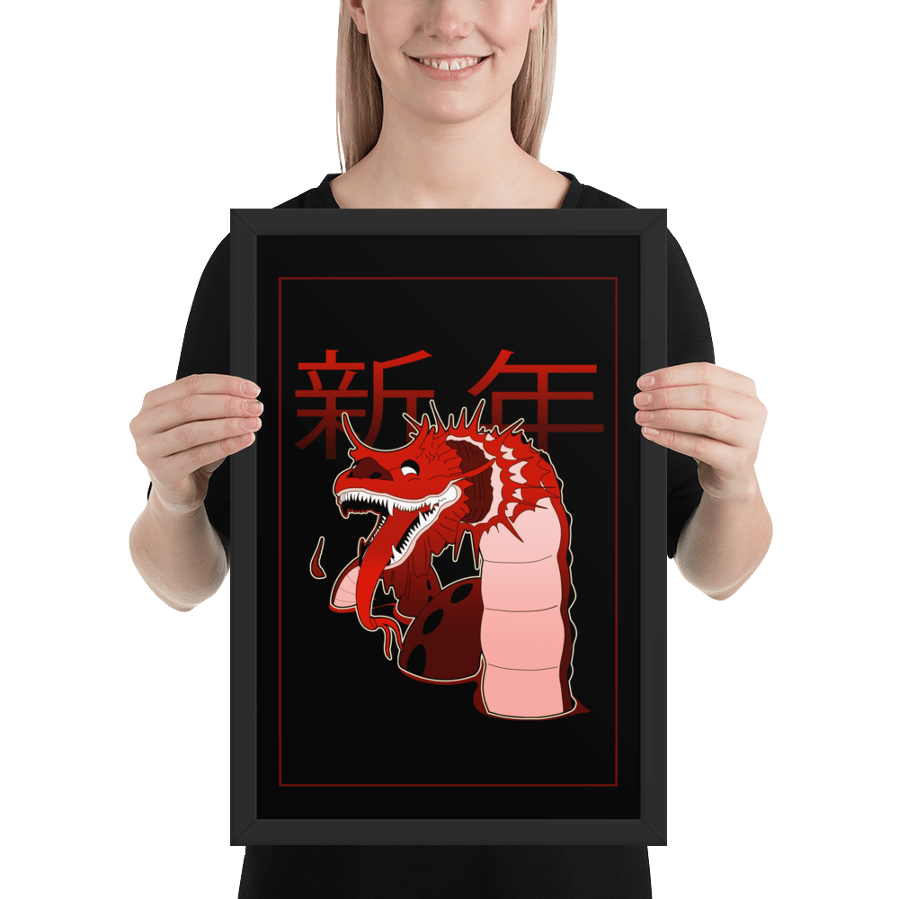 Long Millennium Dragon Framed Poster - NeoRebellion