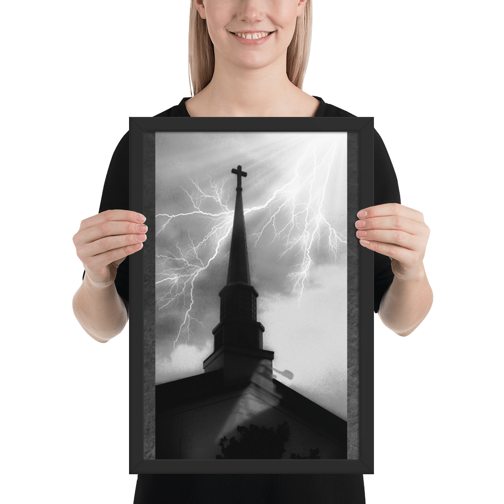 Metal Chuch Framed Poster - NeoRebellion