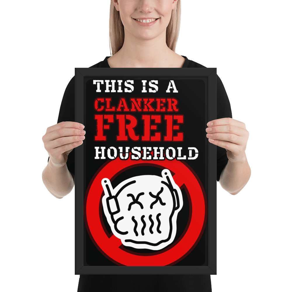 Clanker FREE Household Framed Poster - NeoRebellion