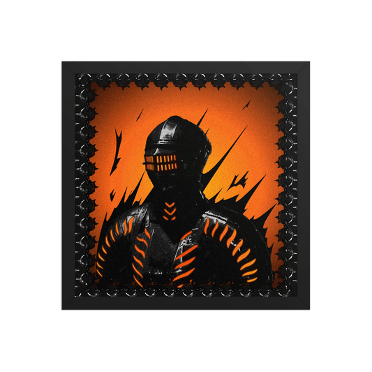 Neon Knight Framed Poster - NeoRebellion