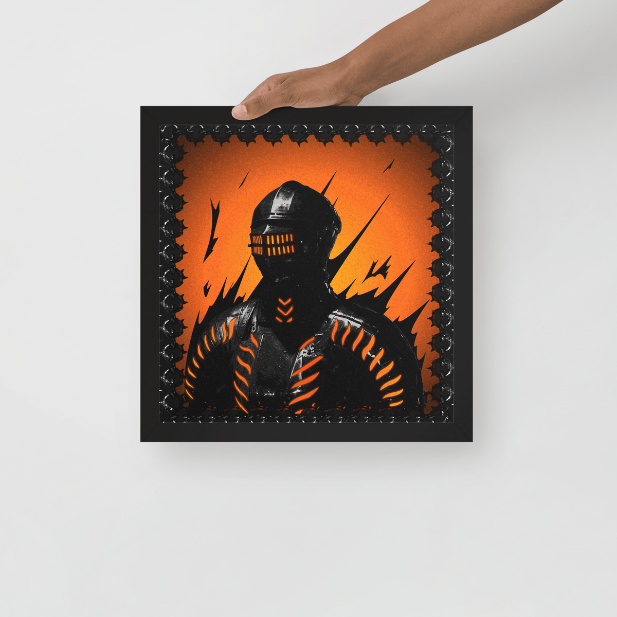 Neon Knight Framed Poster - NeoRebellion