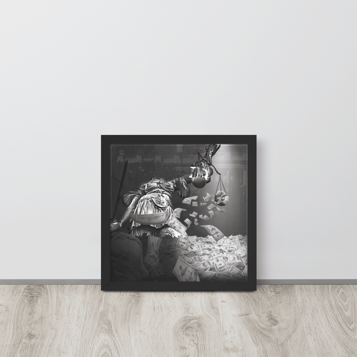 Justice Painted Green Framed Poster - NeoRebellion
