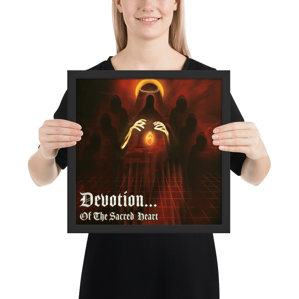 Devotion Of The Sacred Heart Framed Poster - NeoRebellion