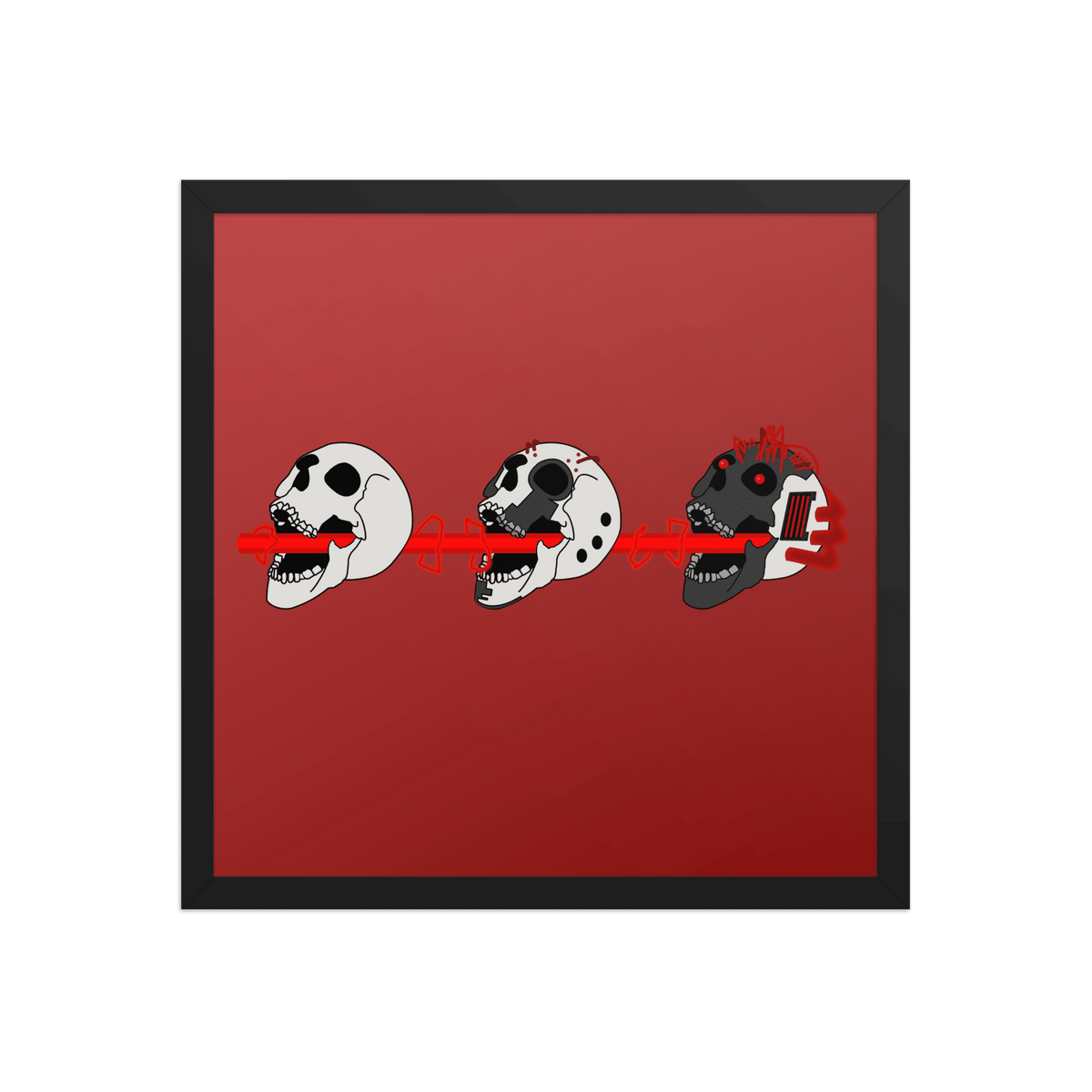 Triple Terminus: Laserheat - Framed Poster - NeoRebellion