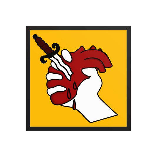 Love Kebab Framed Poster - NeoRebellion