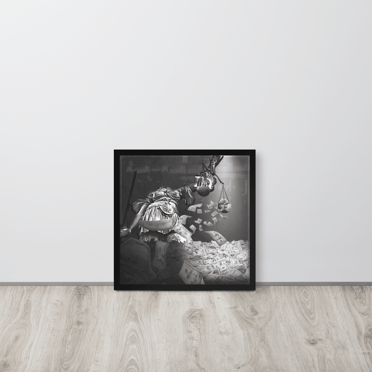 Justice Painted Green Framed Poster - NeoRebellion