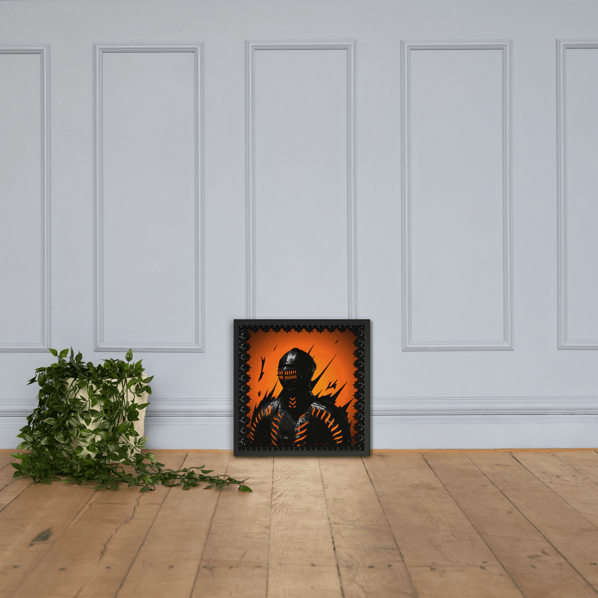 Neon Knight Framed Poster - NeoRebellion