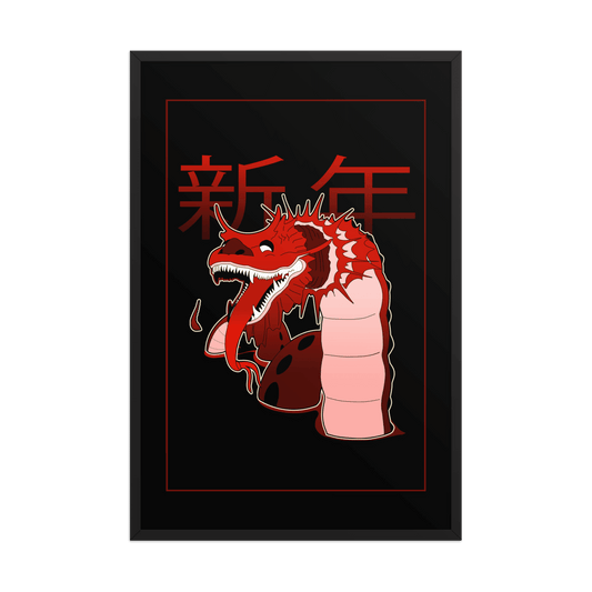 Long Millennium Dragon Framed Poster - NeoRebellion