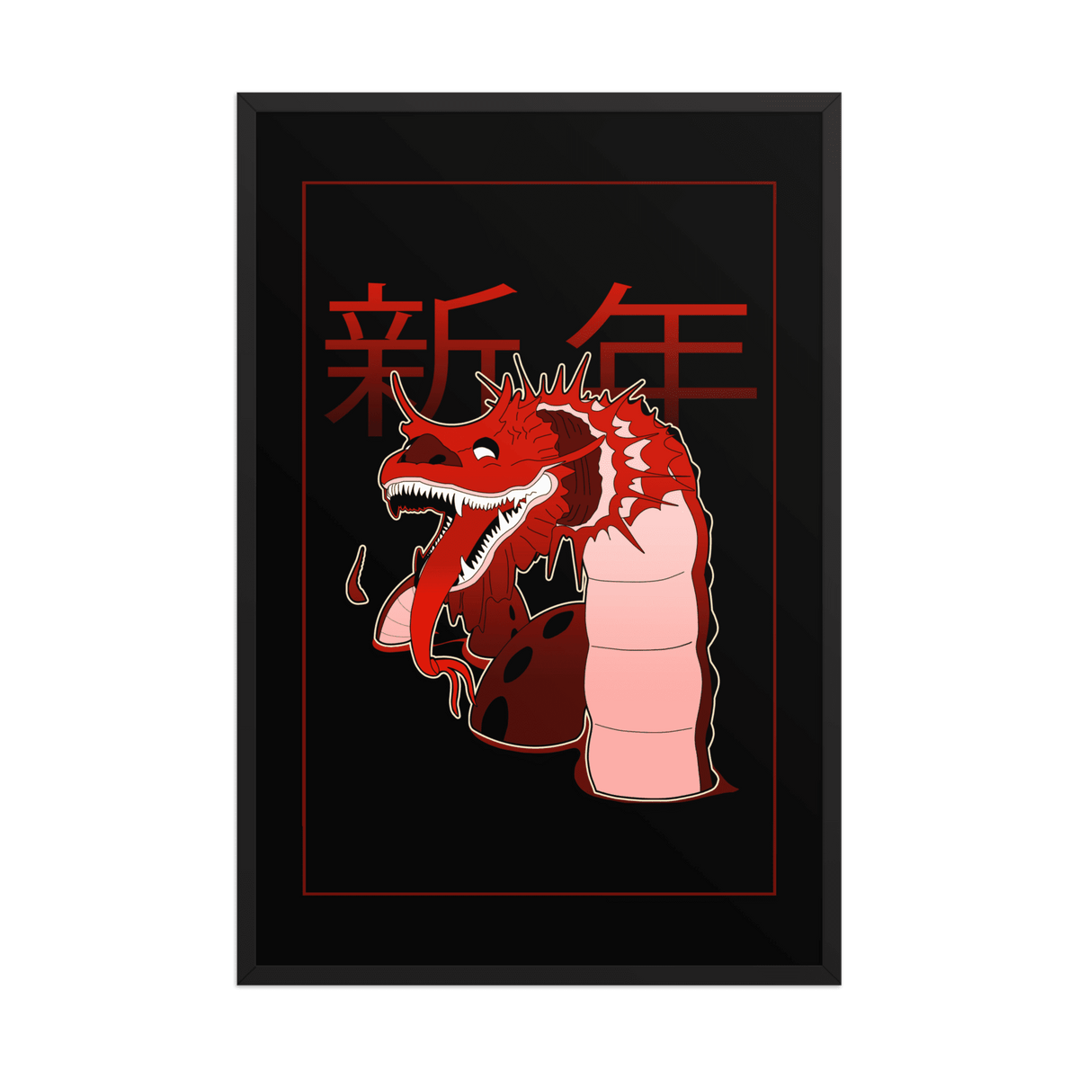 Long Millennium Dragon Framed Poster - NeoRebellion