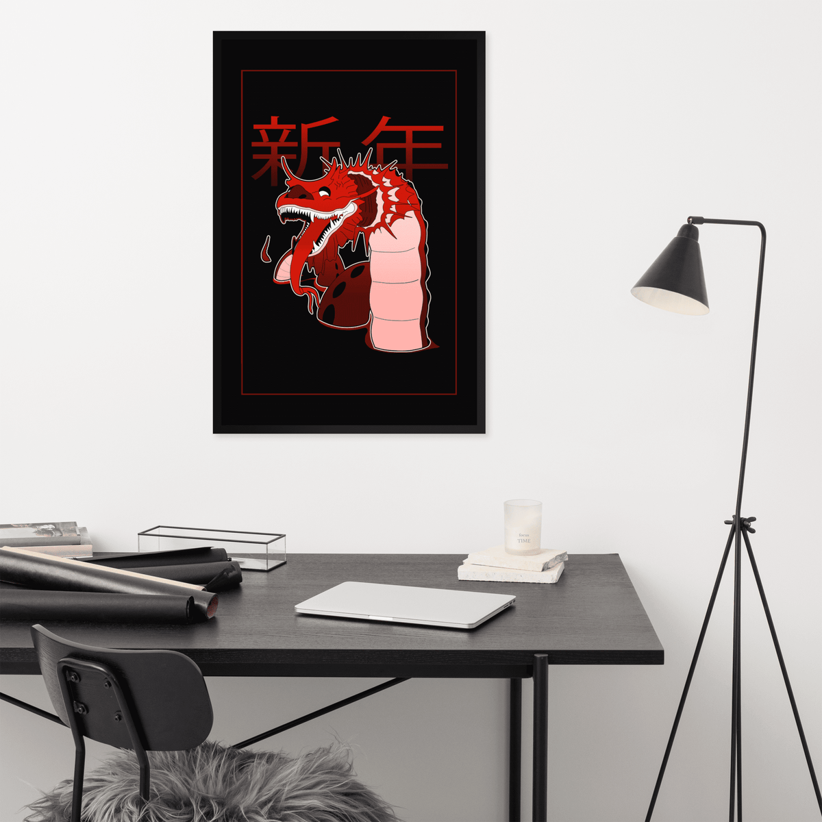 Long Millennium Dragon Framed Poster - NeoRebellion
