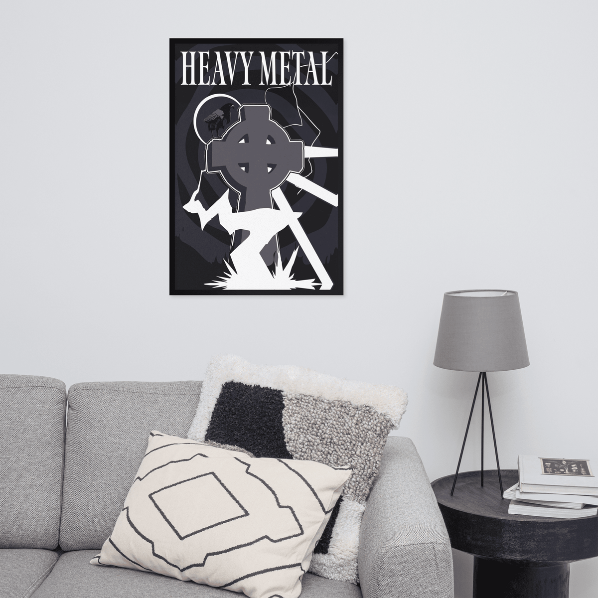 Heavy Metal Indigo Framed Poster - NeoRebellion