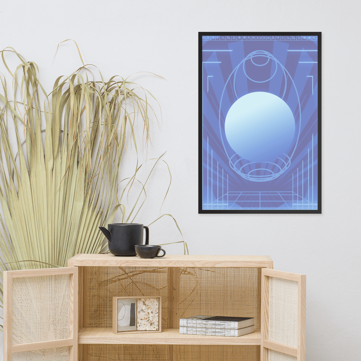 Deep Cyberspace Framed Poster - NeoRebellion