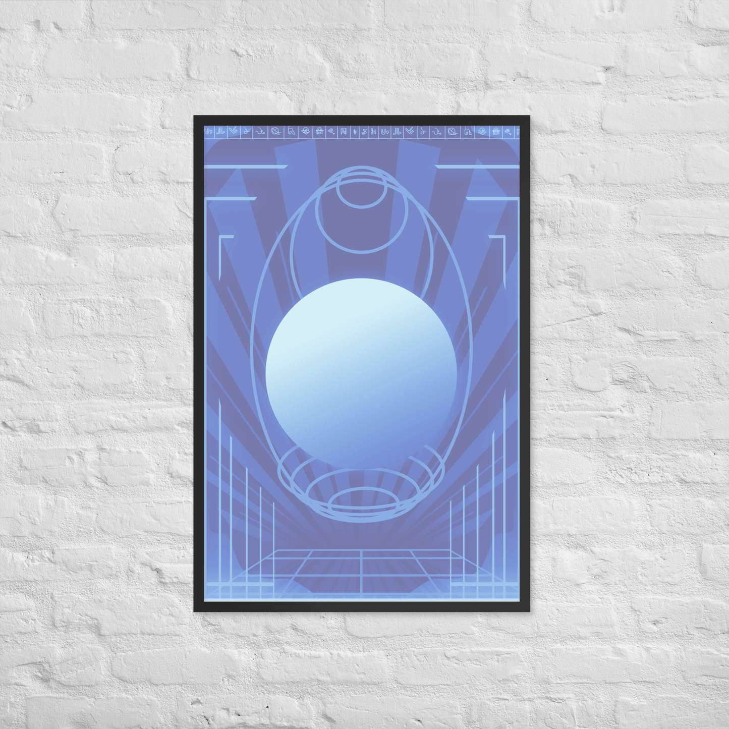 Deep Cyberspace Framed Poster - NeoRebellion