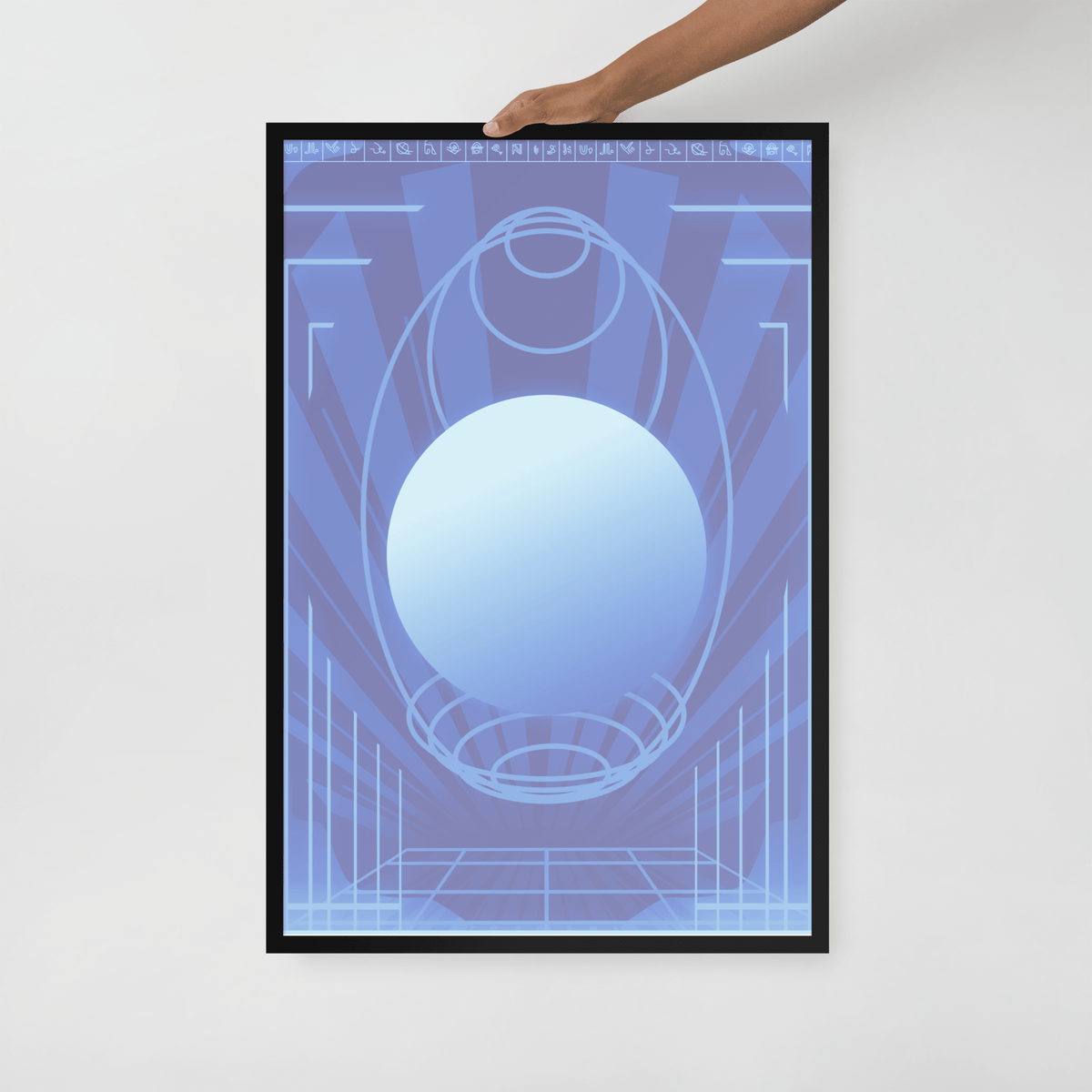 Deep Cyberspace Framed Poster - NeoRebellion