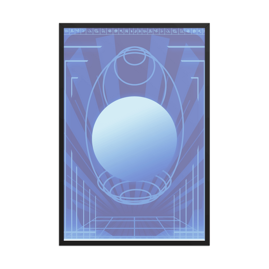 Deep Cyberspace Framed Poster - NeoRebellion