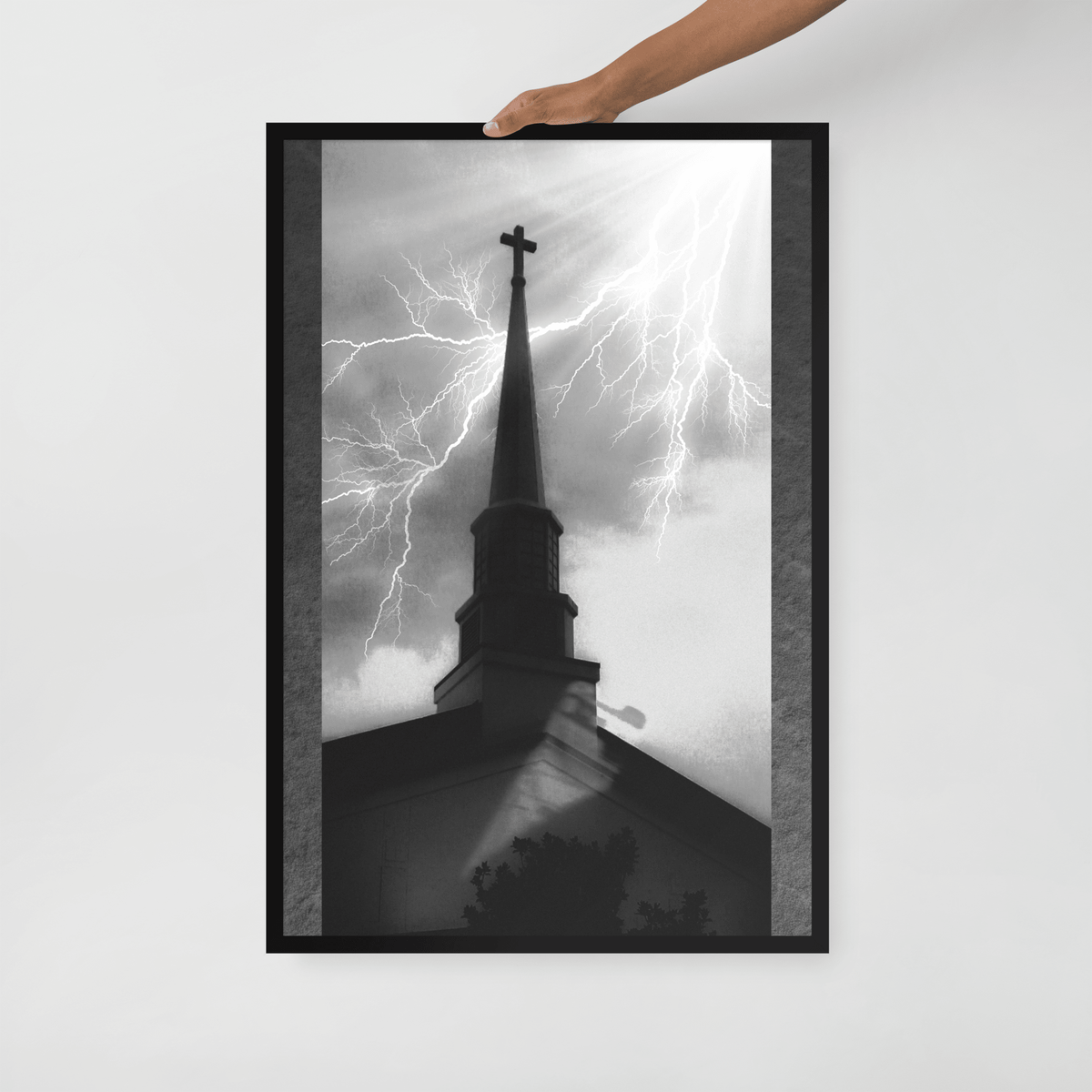 Metal Chuch Framed Poster - NeoRebellion