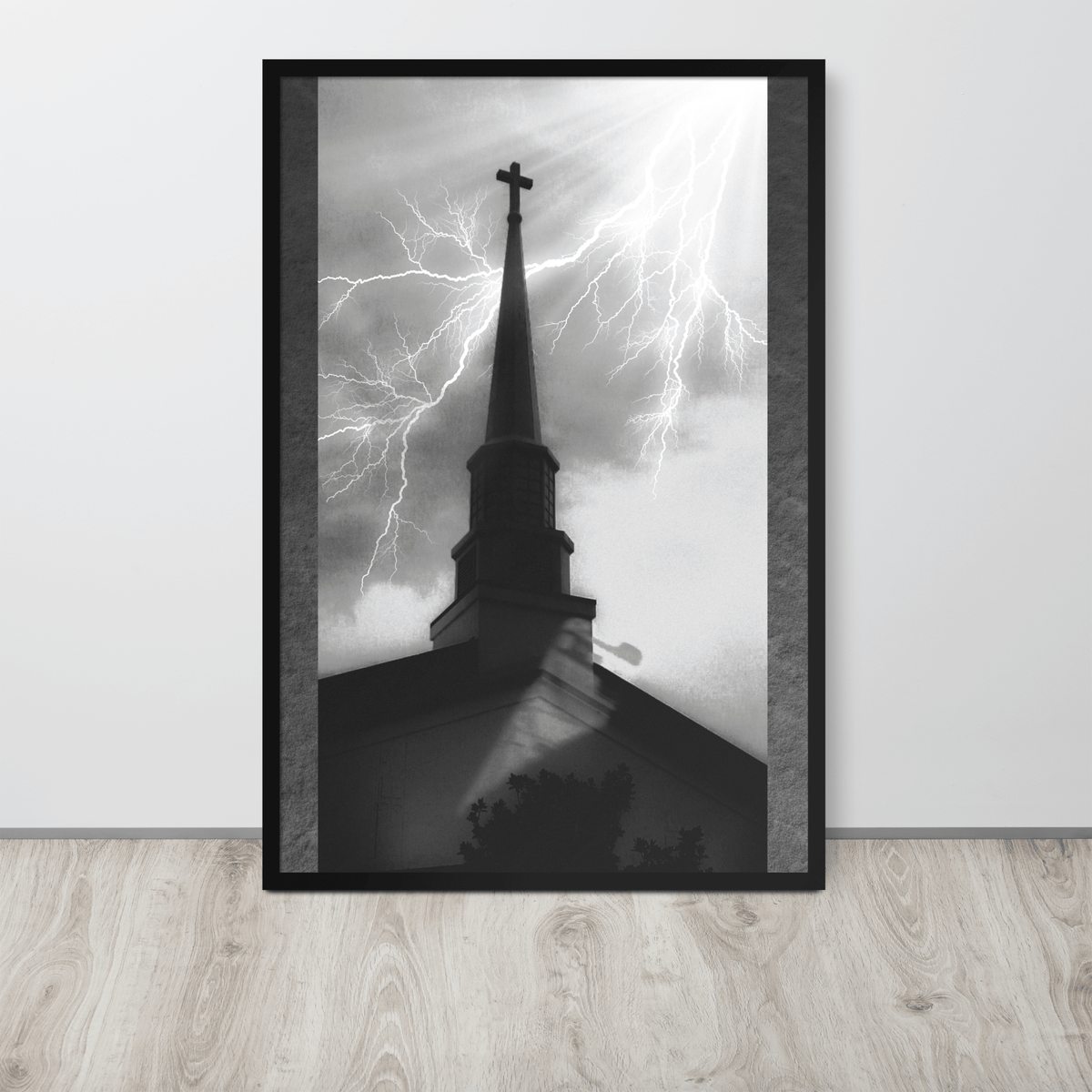 Metal Chuch Framed Poster - NeoRebellion