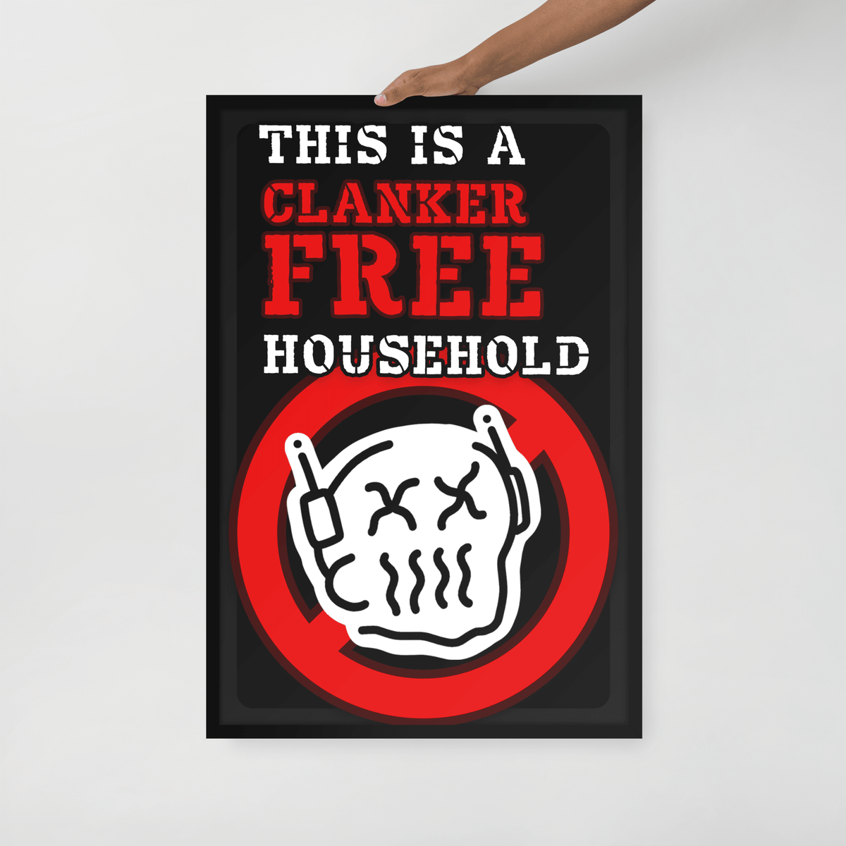 Clanker FREE Household Framed Poster - NeoRebellion