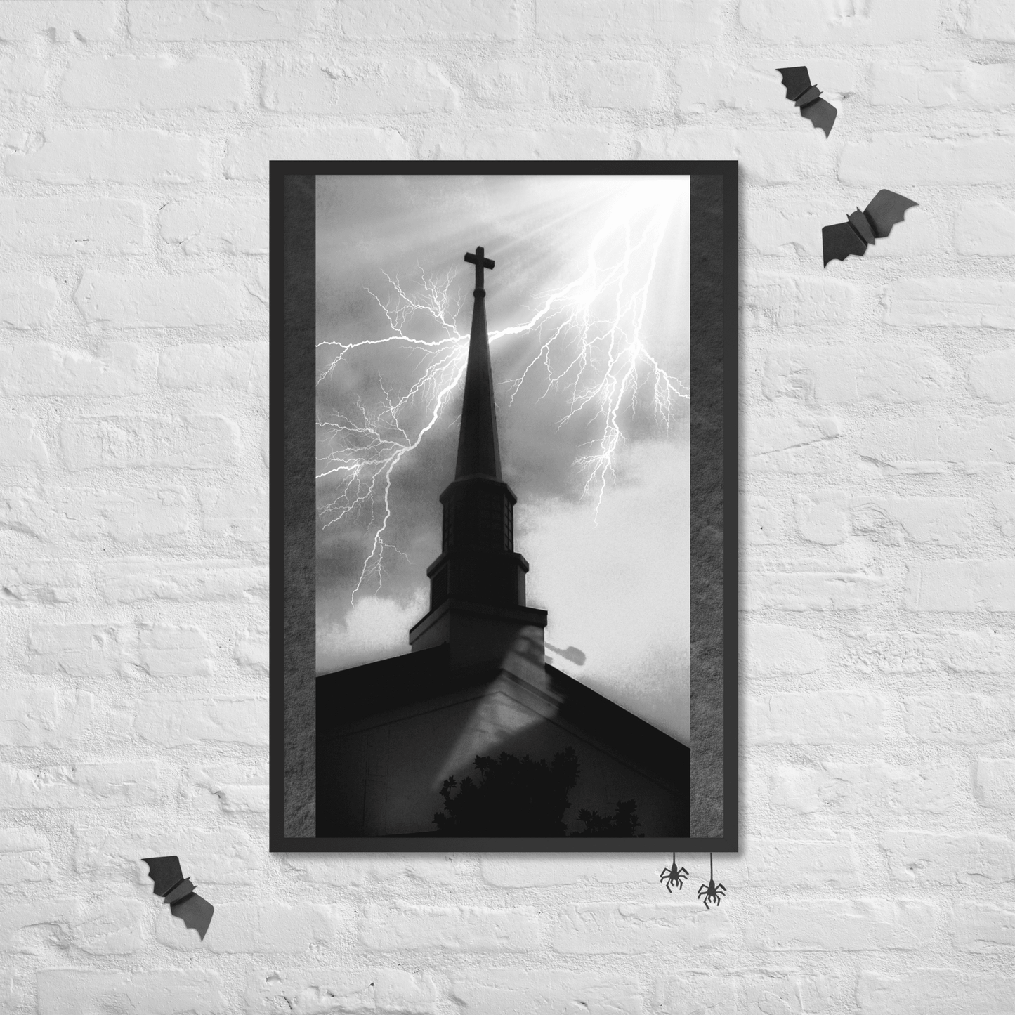 Metal Chuch Framed Poster - NeoRebellion