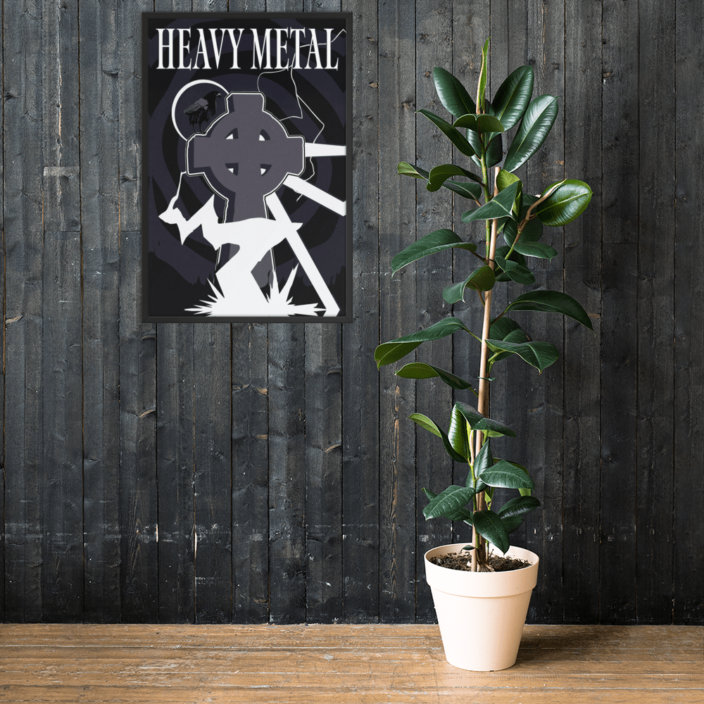 Heavy Metal Indigo Framed Poster - NeoRebellion