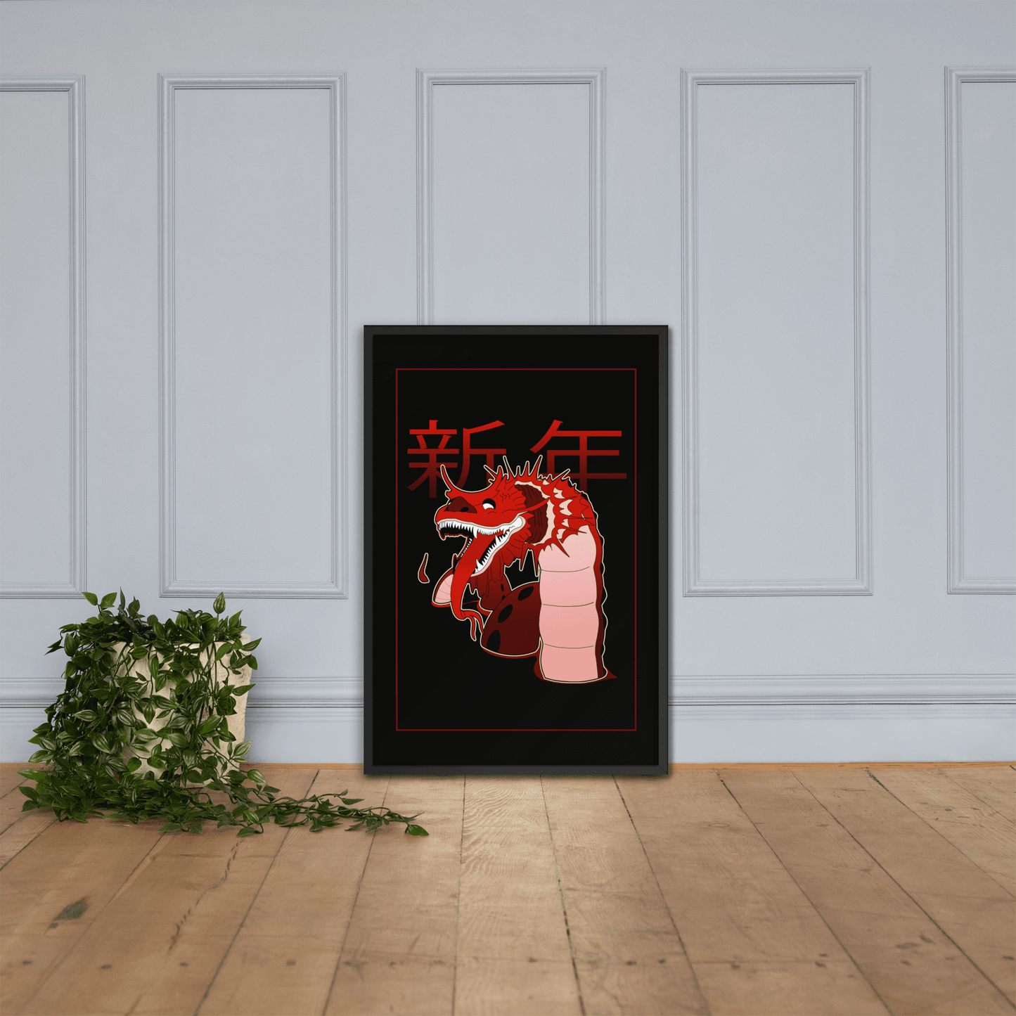 Long Millennium Dragon Framed Poster - NeoRebellion