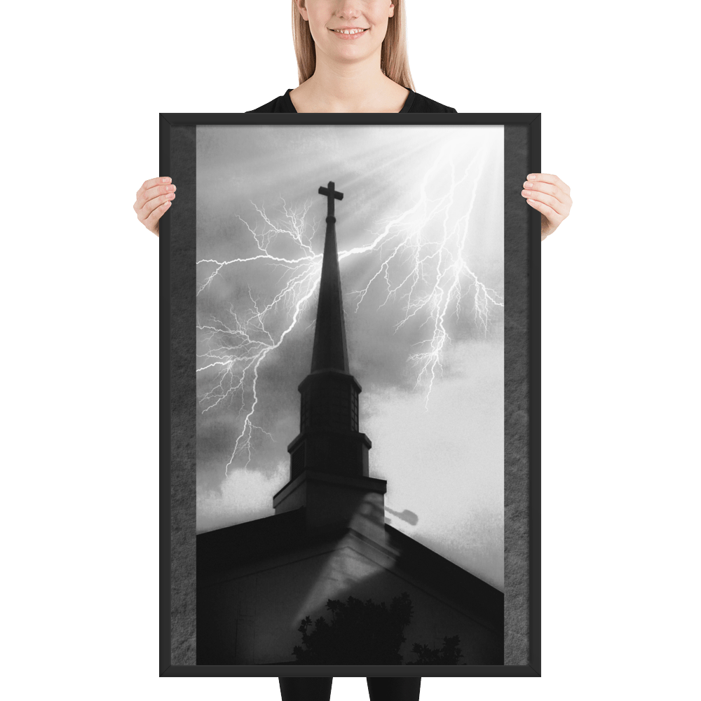 Metal Chuch Framed Poster - NeoRebellion