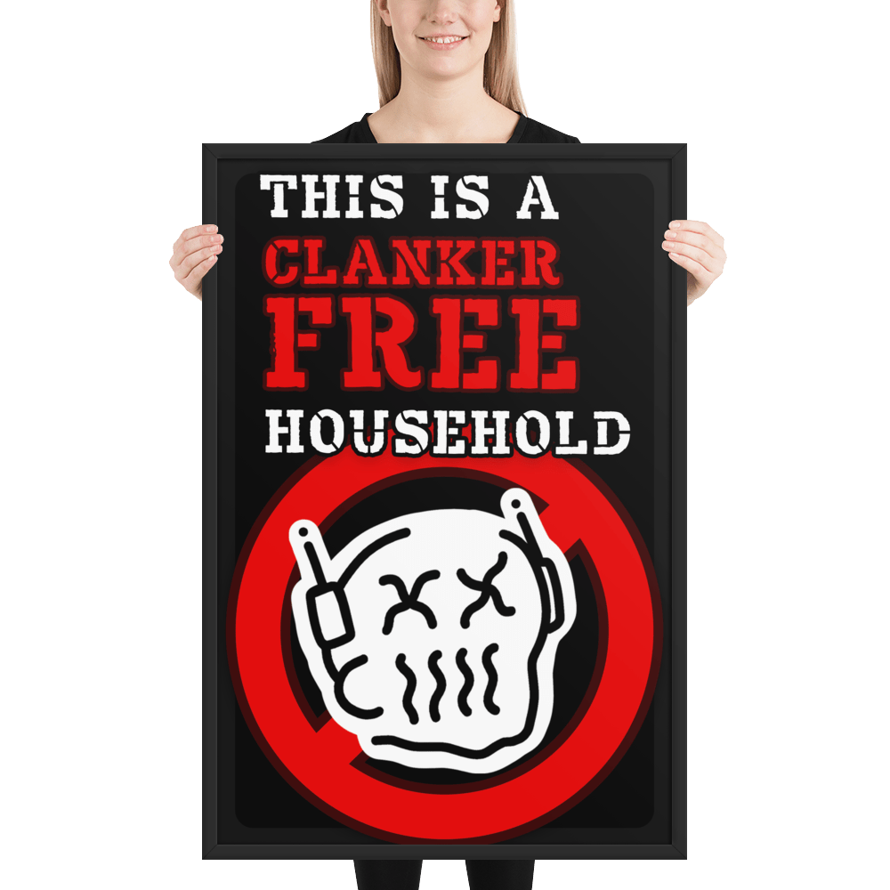 Clanker FREE Household Framed Poster - NeoRebellion