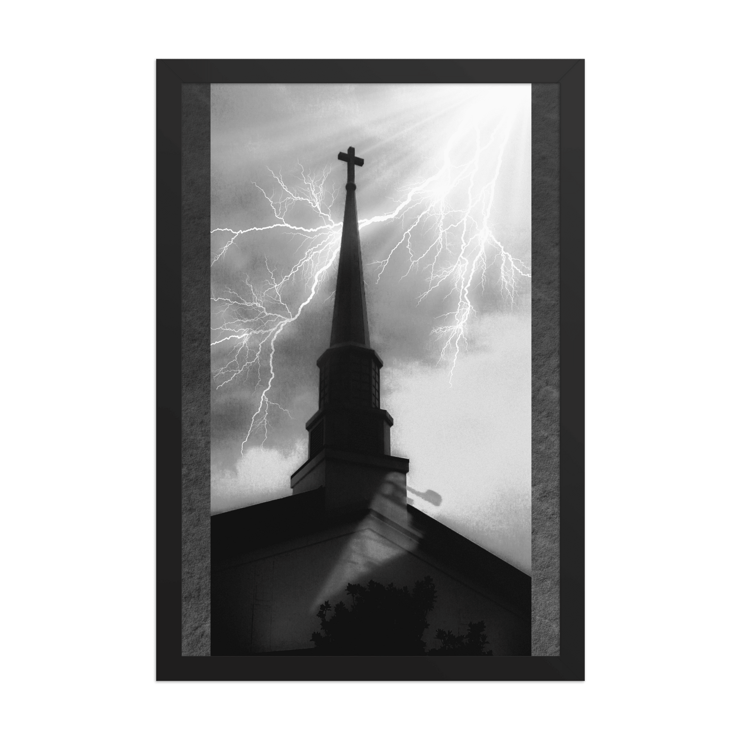 Metal Chuch Framed Poster - NeoRebellion
