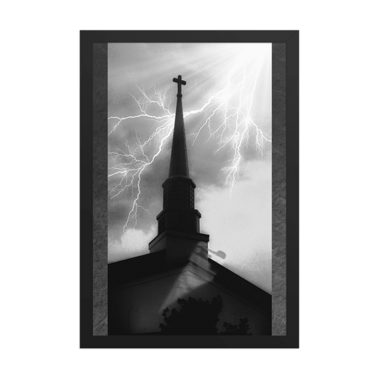 Metal Chuch Framed Poster - NeoRebellion