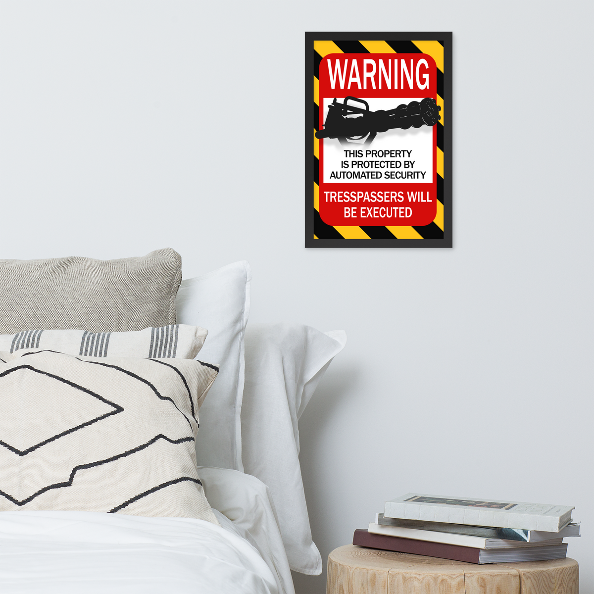 Automated Security Framed Poster
