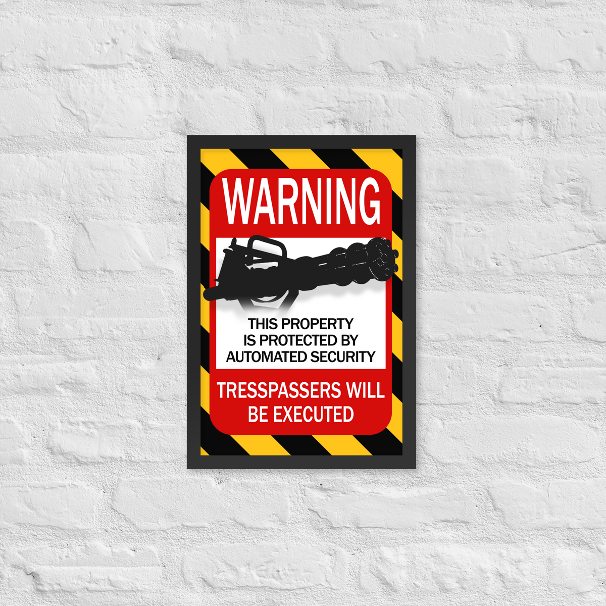 Automated Security Framed Poster