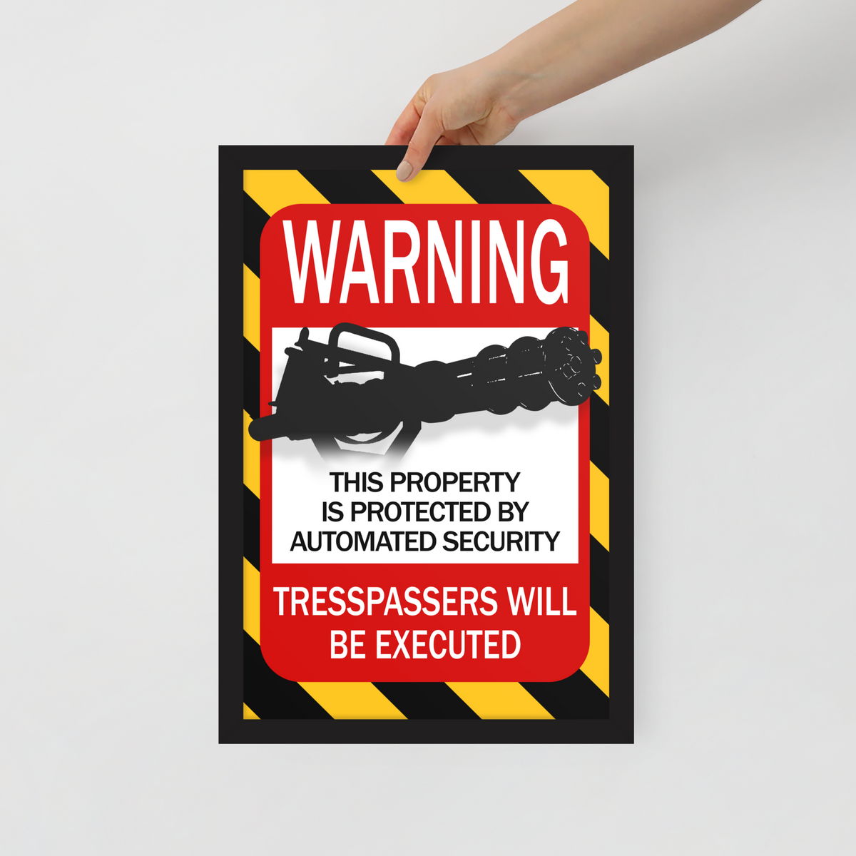 Automated Security Framed Poster