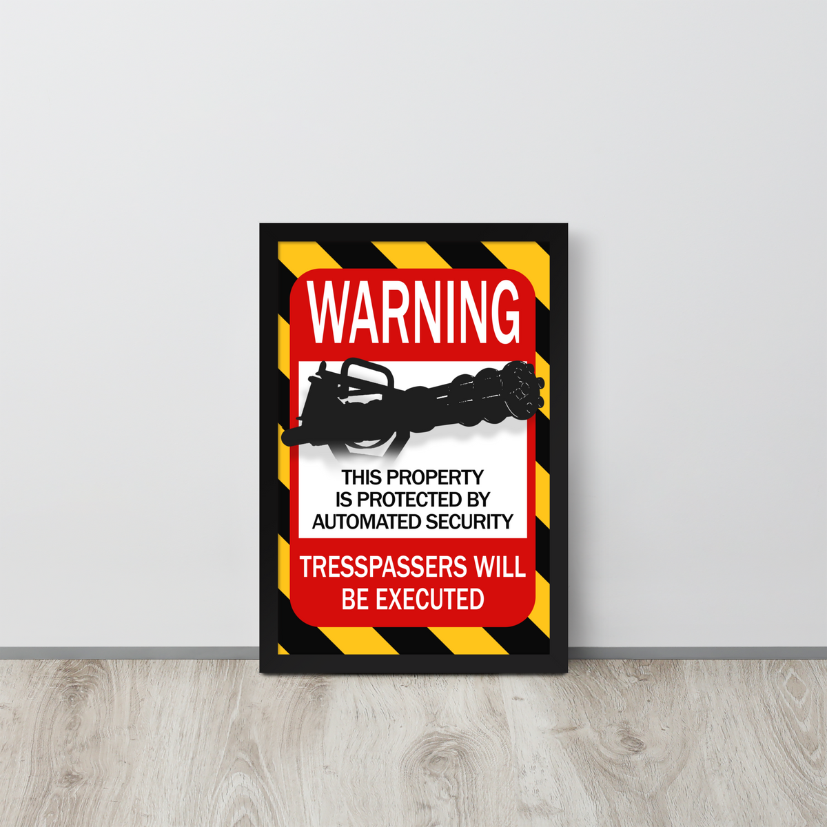 Automated Security Framed Poster