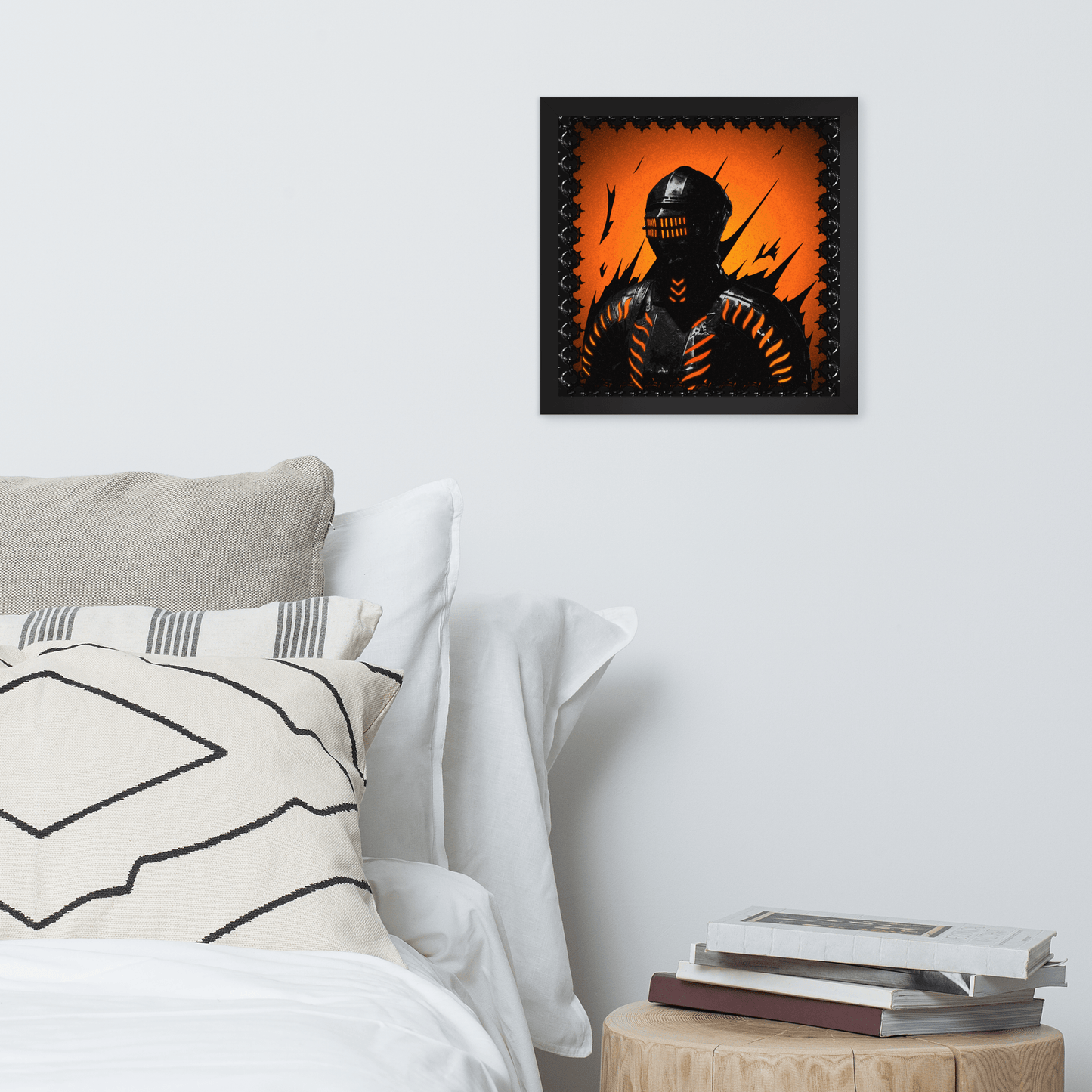 Neon Knight Framed Poster - NeoRebellion