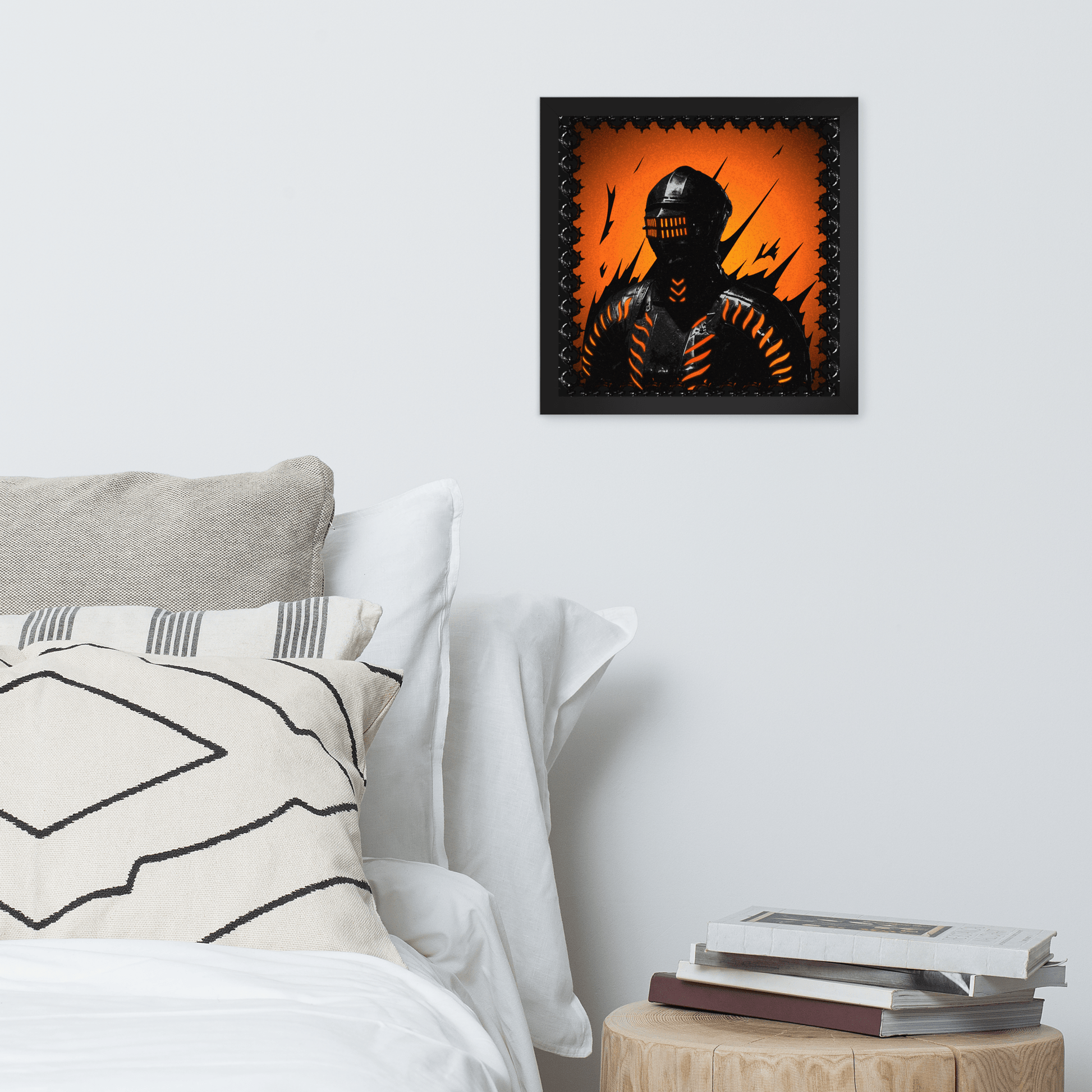 Neon Knight Framed Poster - NeoRebellion