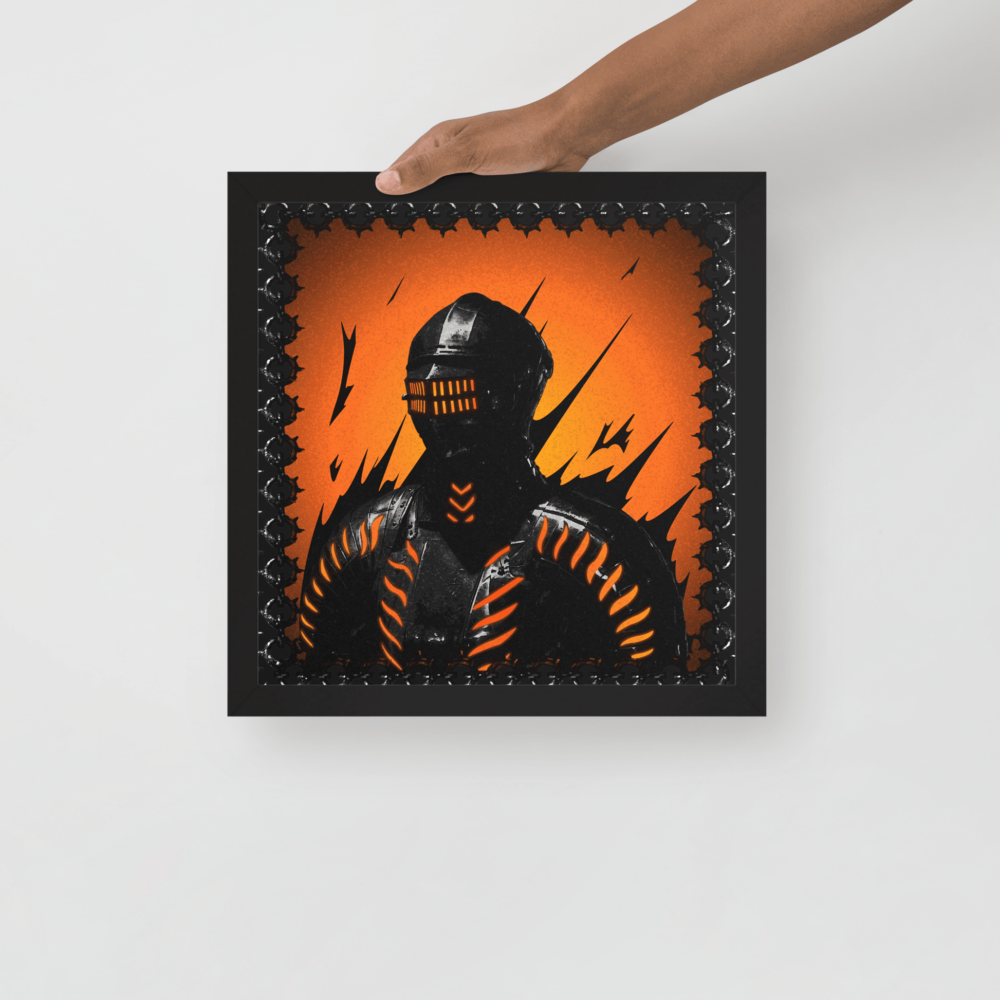 Neon Knight Framed Poster - NeoRebellion