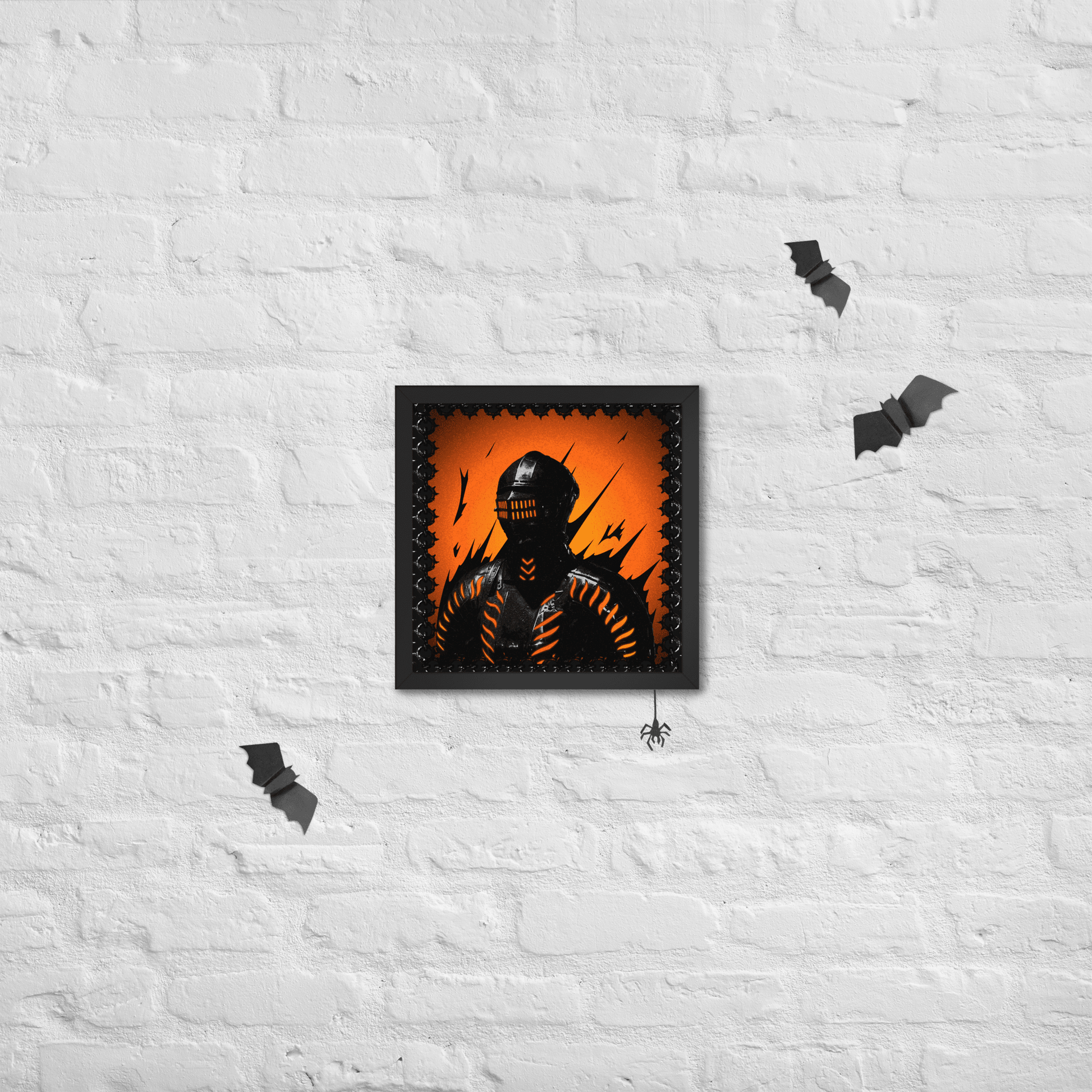 Neon Knight Framed Poster - NeoRebellion